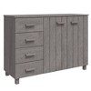 vidaXL Sideboard HAMAR Light Gray 44.5 in.x15.7 in.x31.5 in. Solid Wood Pine - 2 of 4