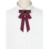 INSPIRE CHIC Women's Rhinestone Ribbon Pre-tied Brooch Bow Ties - 4 of 4