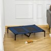 36" x 30" Elevated Cooling Dog Bed for Large Dogs,Indoor Outdoor Raised Pet Cot with Mesh Center - LAOTIES - 2 of 4