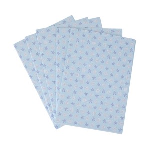 Unique Bargains Gift Wrap Paper White Kraft 27.56x19.69 " 5Pcs - 1 of 4