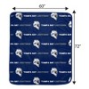 NHL Tampa Bay Lightning Repeat Logo Wordmark Ultra Soft Blanket - 3 of 3