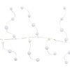 Northlight LED Lighted B/O Pom Pom Garland Christmas Lights - Warm White - 4.25' Clear Wire - 10ct - image 4 of 4