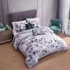 Bebejan Jewel Toned Florals 100% Cotton 5-Piece Reversible Comforter Set - 4 of 4
