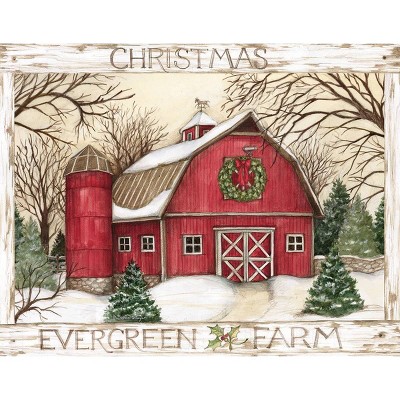 18ct Evergreen Farm Holiday Boxed Cards