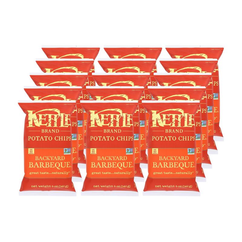 Kettle Brand Backyard Barbeque Potato Chips - Case of 15/5 oz, 1 of 7