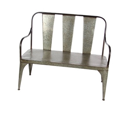 Metal Garden Bench - Olivia & May