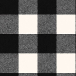 Buffalo Plaid Peel & Stick Wallpaper Black - Threshold™: Removable, Vinyl, Stain-Resistant, Washable, 27.5 Sq Ft Coverage - 1 of 4