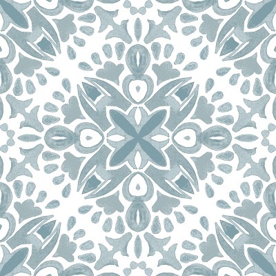 RoomMates Amalfi Peel & Stick Floor Tiles Green