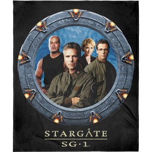 Intimo MGM Stargate SG-1 Super Soft And Cuddly Plush Fleece Throw Blanket Black - 1 of 3