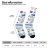 Car Doodle Cool Colors Women Printed Crew Socks Funny Funky Socks Soft Polyester Novelty Gifts for Artists Men - 2 of 4