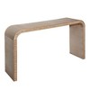 PAGED Wood Console Table, Curved Waterfall-style Entryway Table, Entryway Sofa Side Table with Wood Beads, Entrance Table - 4 of 4