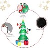Angel Sar 8FT Inflatable Christmas Tree, Lighted Outdoor Decoration with Snowman Santa and Gift Boxes, 9 String Lights Garden Yard Decor - 4 of 4