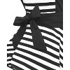 Wrapables Classic Vintage Apron, Stylish Cooking Apron, Black Stripe - 4 of 4