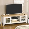 Modern TV Stand Entertainment Center with Shelves and Cabinets for Flatscreen TVs up to 60" for Bedroom and Living Room - 2 of 4