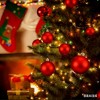 COZONY 25 Pcs 6cm Christmas Tree Ornament Balls, Glitter and Matte Finish Holiday Baubles - 4 of 4
