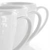 8oz 6pk Porcelain Cara Cup Set White - Elama: Coffee & Tea Cups, Microwave & Dishwasher Safe, Service for 6 - 3 of 4