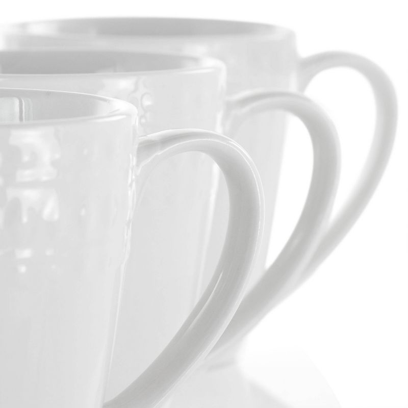 8oz 6pk Porcelain Cara Cup Set White - Elama, 3 of 5
