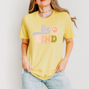 Simply Sage Market S.W.Smiley Be Kind Smiley Face Short Sleeve Tee - 1 of 4