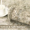 Non-Slip Rug Machine Washable 6'x9' Boho Vintage Area Rug Oriental Floral Distressed Low Pile Carpet with Non-Slip Backing - 4 of 4