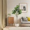 2Pack Artificial Fiddle Leaf Fig Tree, Faux Fiddle Leaves Fake Fig Silk Tree in Pot,Home Indoor Corner Decor for Living Room Bathroom Office - 4 of 4