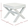 Palmer Ottoman With Silver Nailhead - MCR4589 - Safavieh - 3 of 4