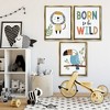 Stupell Industries Born to Be Wild with Animals 3pc Floating Frame Art Set - 2 of 4