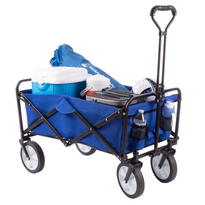 Heavy-Duty Collapsible Wagon with Telescoping Handle by Nature Spring
