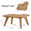 NicBex Modern 47.2" Cloud Shape Coffee Table with Wood Frame for Living Room and Bedroom - 2 of 4