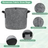 Unique Bargains Thickened Fabric Durable Handles Multipurpose Good Drainage Plant Grow Bags 5 Pcs - 2 of 4
