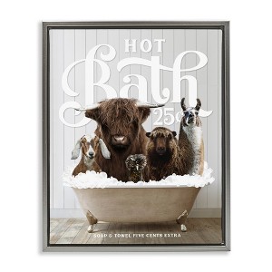 Stupell Industries Farm Animals in Bath, 17" x 21" - 1 of 4