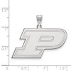 Black Bow Jewelry 14k White Gold Purdue Boilermakers NCAA Large Pendant - 2 of 3