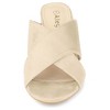 Allegra K Women's Opened Toe Crisscross Strap Block Heel Slide Sandals - 2 of 4