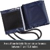 MABIS Sphygmomanometer Blood Pressure Replacement Cuff and Two-Tube Bladder, Adult Size, Blue - 4 of 4