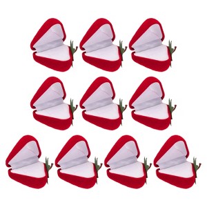 Unique Bargains Heart-shaped Handmade Magnetic Closure Ring Box Jewelry Storage - 1 of 4