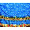 LA LEELA Men's Swimwear Cover Up Samoan Beachwear Summer Long Wrap Hawaiian Vacation Lava Lava For Men Sarongs Cover-Up One Size Blue, Floral - 3 of 4