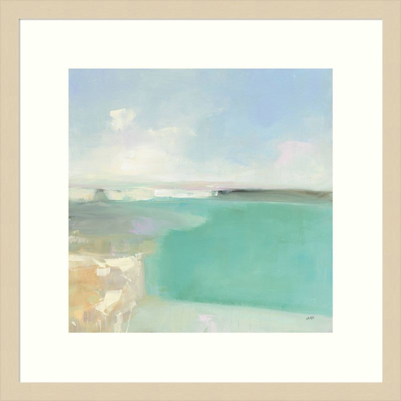 19&#34; x 19&#34; Summer Coastline by Julia Purinton Framed Wall Art Print - Amanti Art, 1 of 9