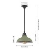 JONATHAN Y Jasper Farmhouse Industrial Indoor/Outdoor Iron LED Pendant - 4 of 4