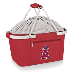 MLB Los Angeles Angels Metro Basket Collapsible Cooler Tote - Red - 1 of 4