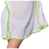 LA LEELA Women's Summer Short Fall Bathing Suit Holiday Beachwear Mini Swim Suit Cover Ups for Women Medium-Large White, Solid - 3 of 4