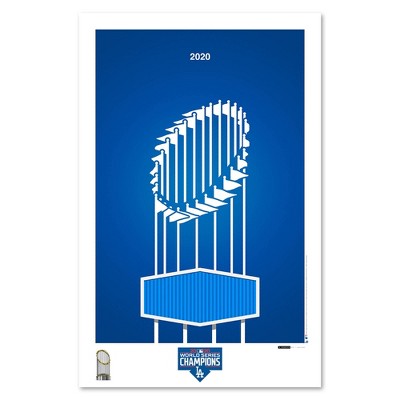 Mlb Los Angeles Dodgers Minimalist 2020 World Series Trophy Art Unframed  Wall Poster Print : Target