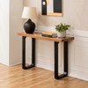 MH London Mila 30" Solid Wood Console Table with Rectangle Top - 2 of 4
