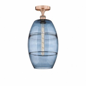 Vaz - 1 Light Semi-Flush Mount In Industrial Style-18.63 Inches Tall and 10 Inches Wide - 1 of 1