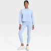Women's Airy Sleek Ribbed Crewneck Sweatshirt - All In Motion™ - 3 of 4