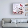 Trademark Fine Art -The Macneil Studio 'Cardinal on Gatepost' Canvas Art - 2 of 4