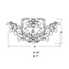 Vaxcel Jardin 4 - Light Flush Mount in  Architectural Bronze - 4 of 4