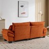 NicBex 84 Inch Loveseat,Modern Corduroy Fabric Loveseat Sofa with 2 Back Pillows,Upholstered 2-Seater Couch for Living Room - 4 of 4