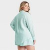 Women's Gauze Long Sleeve Collared Button-Down Shirt - Universal Thread™ - 2 of 3