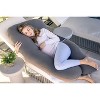 PharMeDoc Pregnancy Pillow, U-Shape Full Body Maternity Pillow, Cooling Cover - 3 of 4