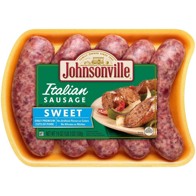 Johnsonville Sweet Italian Sausage Links - 19oz/5ct, 1 of 5