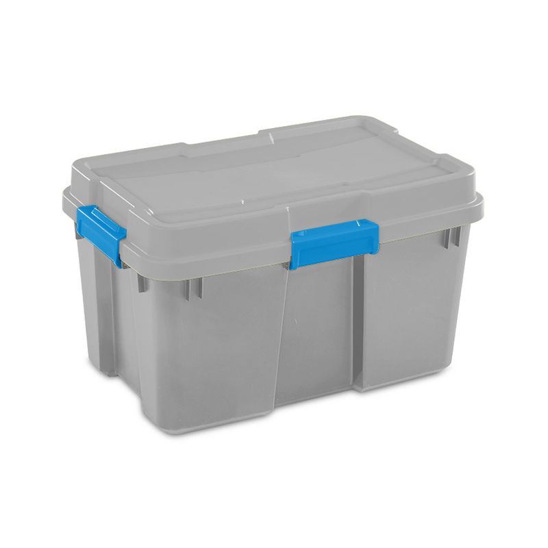 Sterilite Heavy Duty Plastic Gasket Tote Stackable Storage Container Box with Lid and Latches for Home Organization, 3 of 6